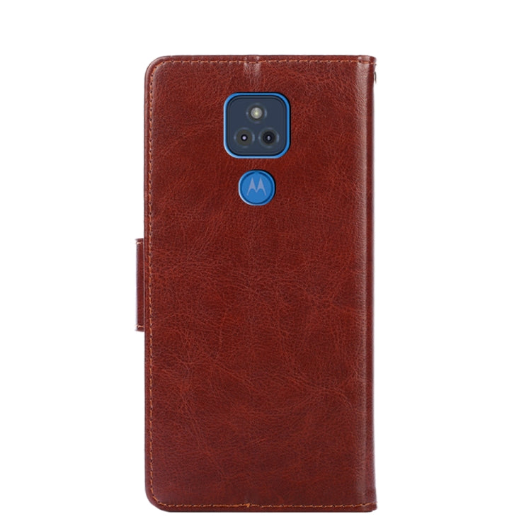 For Motorola Moto G Play 2021 Crystal Texture Horizontal Flip Leather Case with Holder & Card Slots & Wallet