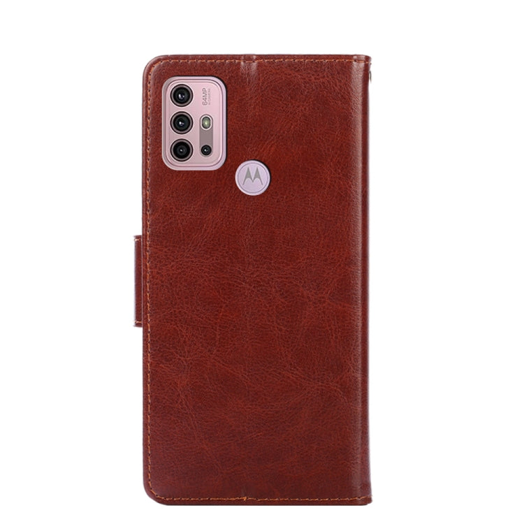 For Motorola Moto G30 Crystal Texture Horizontal Flip Leather Case with Holder & Card Slots & Wallet