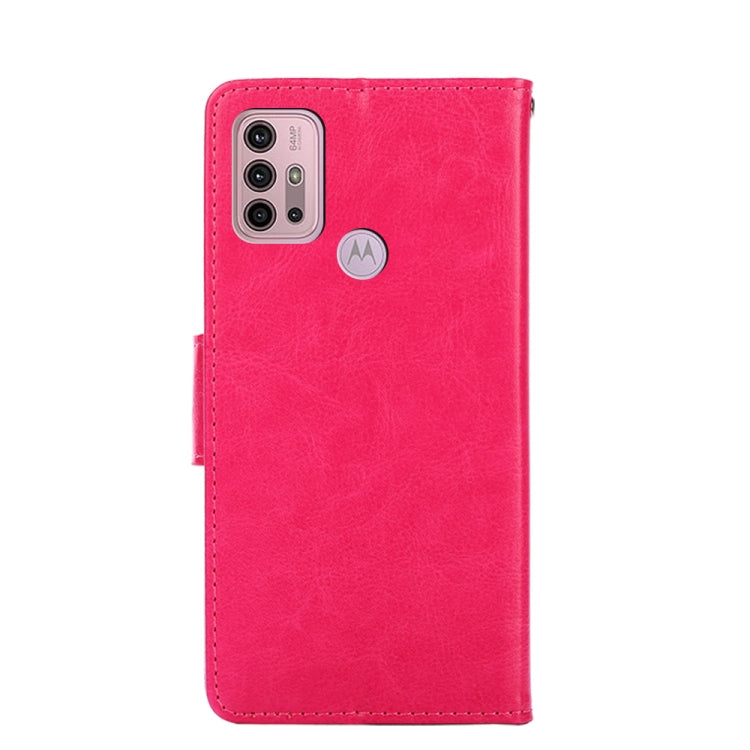 For Motorola Moto G30 Crystal Texture Horizontal Flip Leather Case with Holder & Card Slots & Wallet