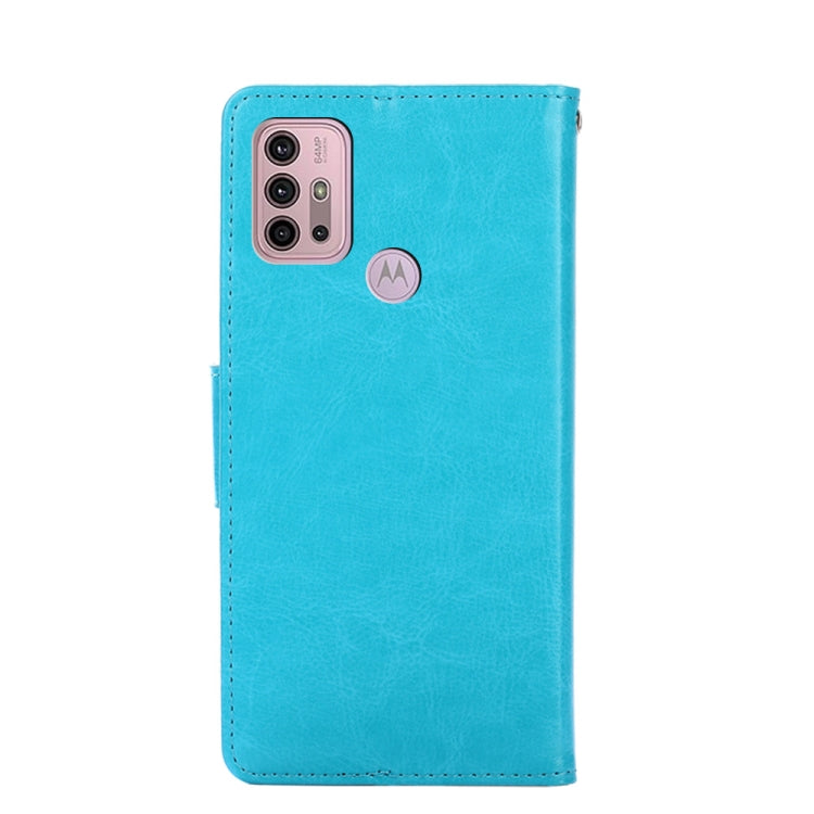 For Motorola Moto G30 Crystal Texture Horizontal Flip Leather Case with Holder & Card Slots & Wallet