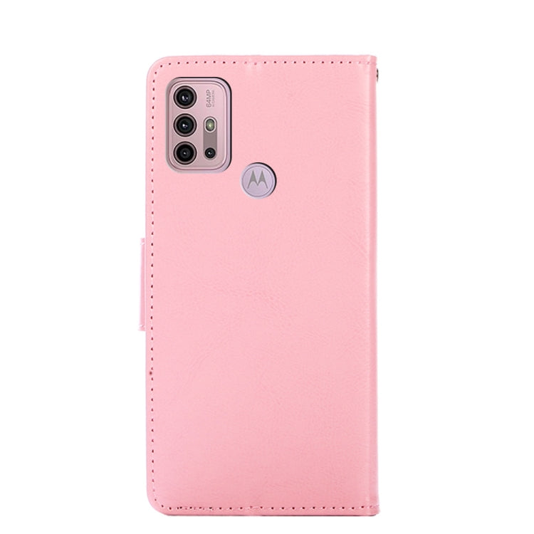 For Motorola Moto G30 Crystal Texture Horizontal Flip Leather Case with Holder & Card Slots & Wallet