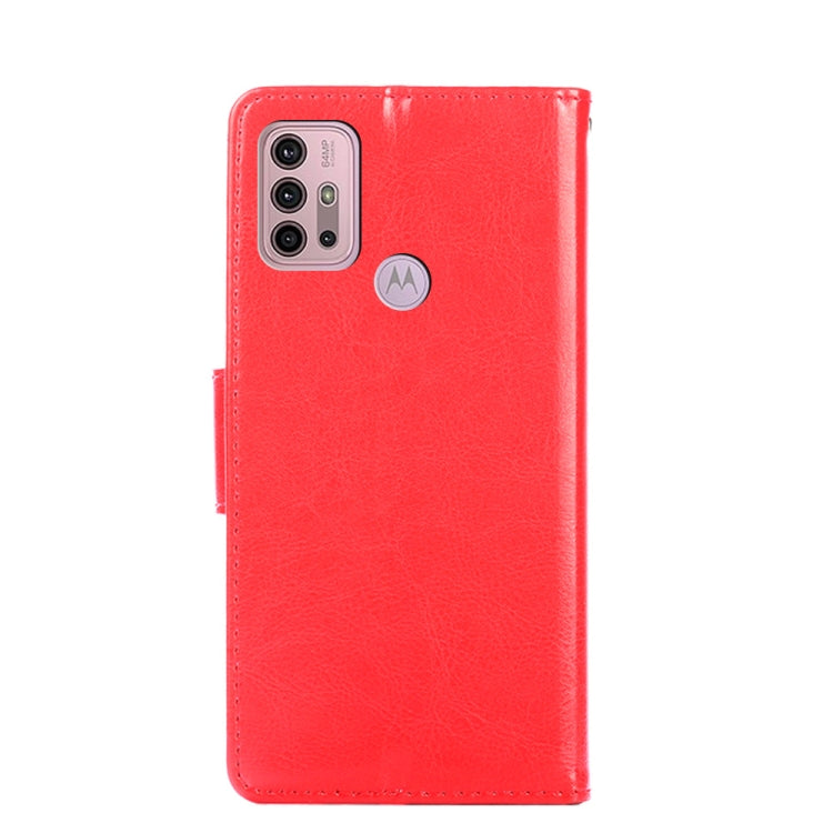 For Motorola Moto G30 Crystal Texture Horizontal Flip Leather Case with Holder & Card Slots & Wallet