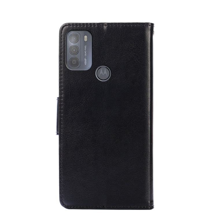 For Motorola Moto G50 Crystal Texture Horizontal Flip Leather Case with Holder & Card Slots & Wallet