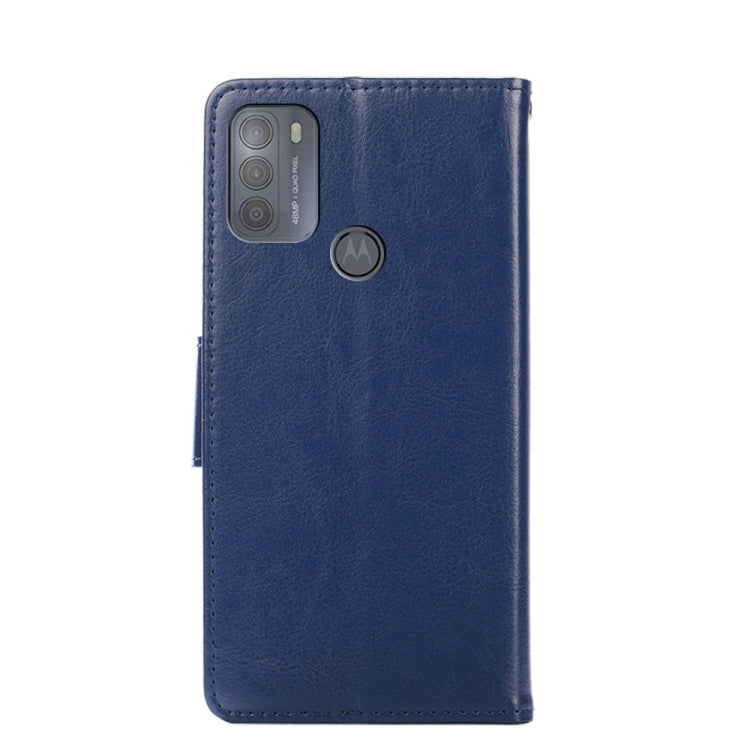 For Motorola Moto G50 Crystal Texture Horizontal Flip Leather Case with Holder & Card Slots & Wallet