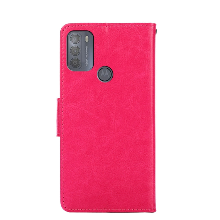 For Motorola Moto G50 Crystal Texture Horizontal Flip Leather Case with Holder & Card Slots & Wallet