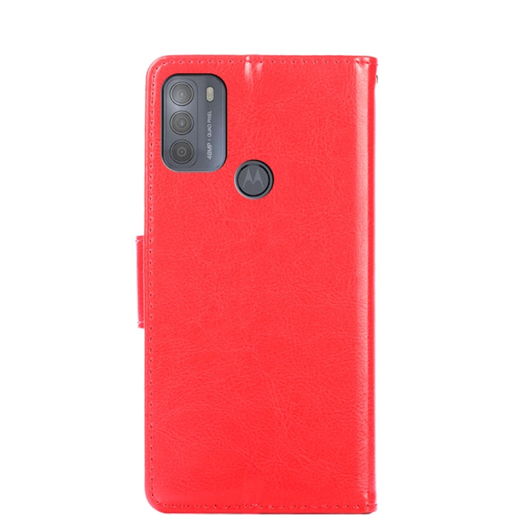 For Motorola Moto G50 Crystal Texture Horizontal Flip Leather Case with Holder & Card Slots & Wallet