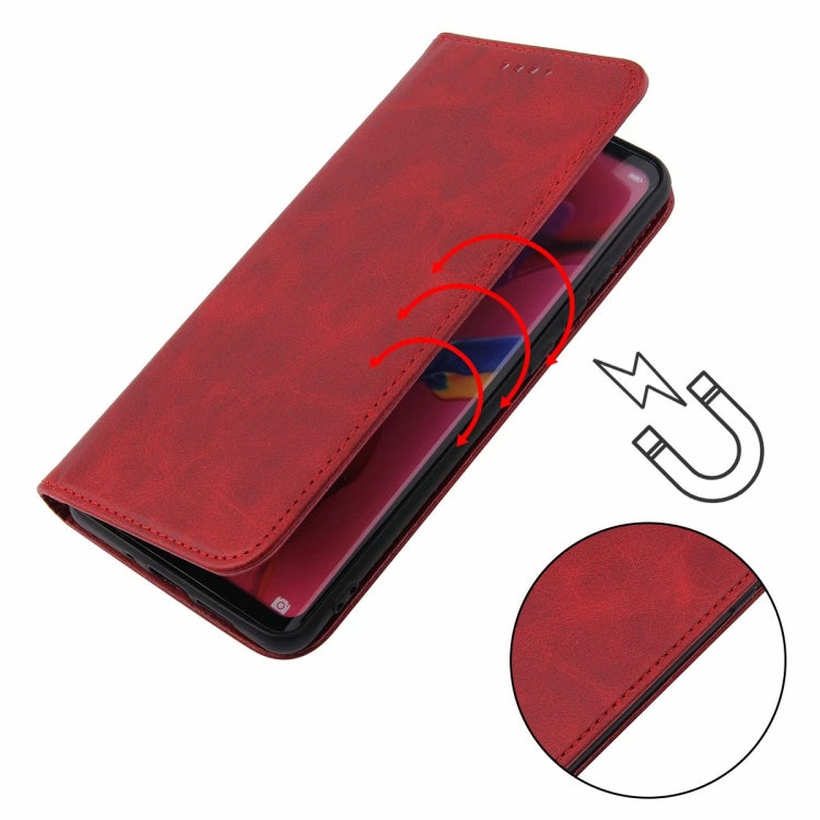 For Xiaomi Redmi 9 Calf Texture Magnetic Horizontal Flip Leather Case with Holder & Card Slots & Wallet