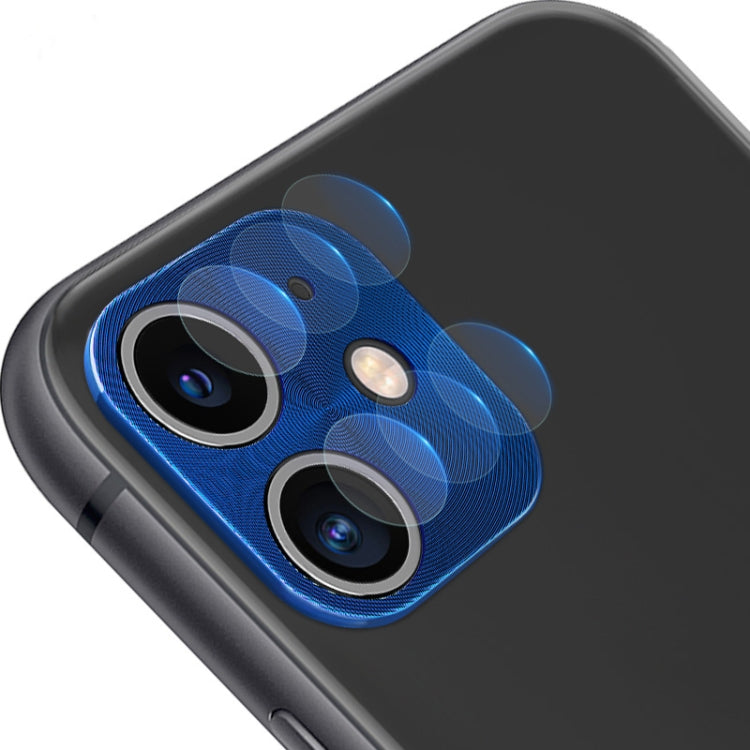 For iPhone 11 IMAK Full Coverage Metal Rear Camera Lens Protection Ring Cover with High Transparency Lens Film