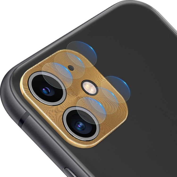 For iPhone 11 IMAK Full Coverage Metal Rear Camera Lens Protection Ring Cover with High Transparency Lens Film