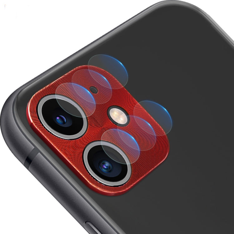 For iPhone 11 IMAK Full Coverage Metal Rear Camera Lens Protection Ring Cover with High Transparency Lens Film