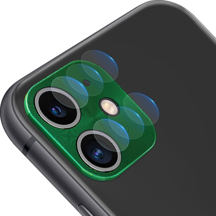 For iPhone 11 IMAK Full Coverage Metal Rear Camera Lens Protection Ring Cover with High Transparency Lens Film