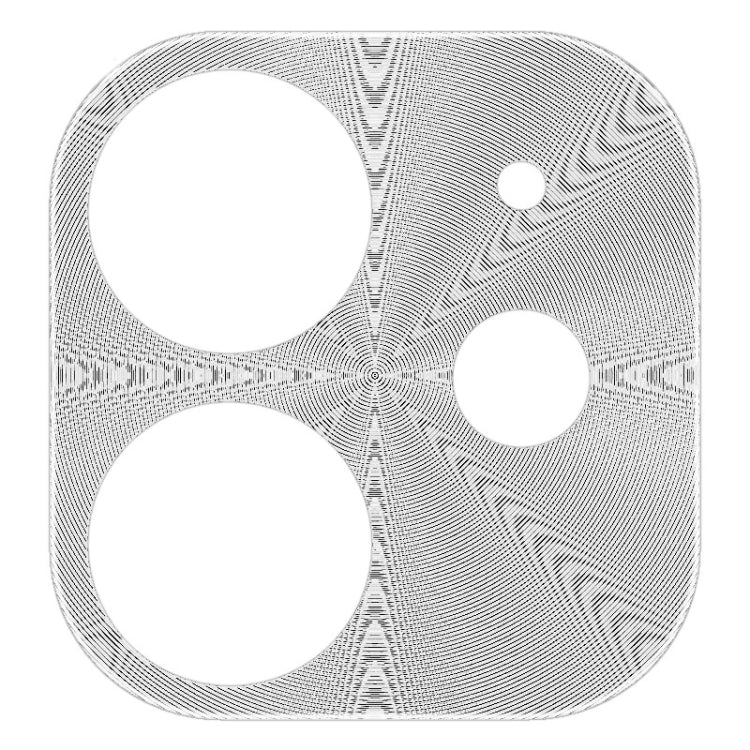For iPhone 11 IMAK Full Coverage Metal Rear Camera Lens Protection Ring Cover with High Transparency Lens Film