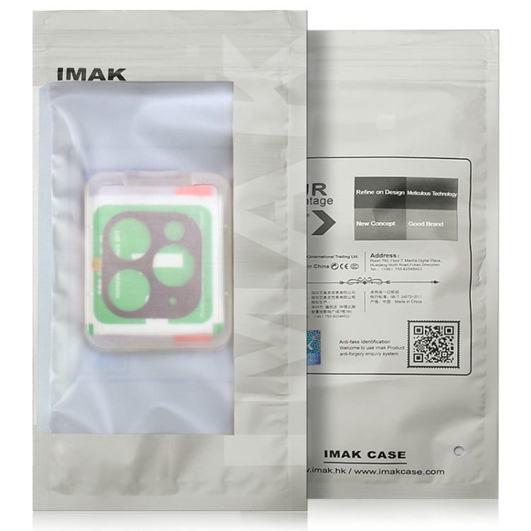 For iPhone 11 IMAK Full Coverage Metal Rear Camera Lens Protection Ring Cover with High Transparency Lens Film
