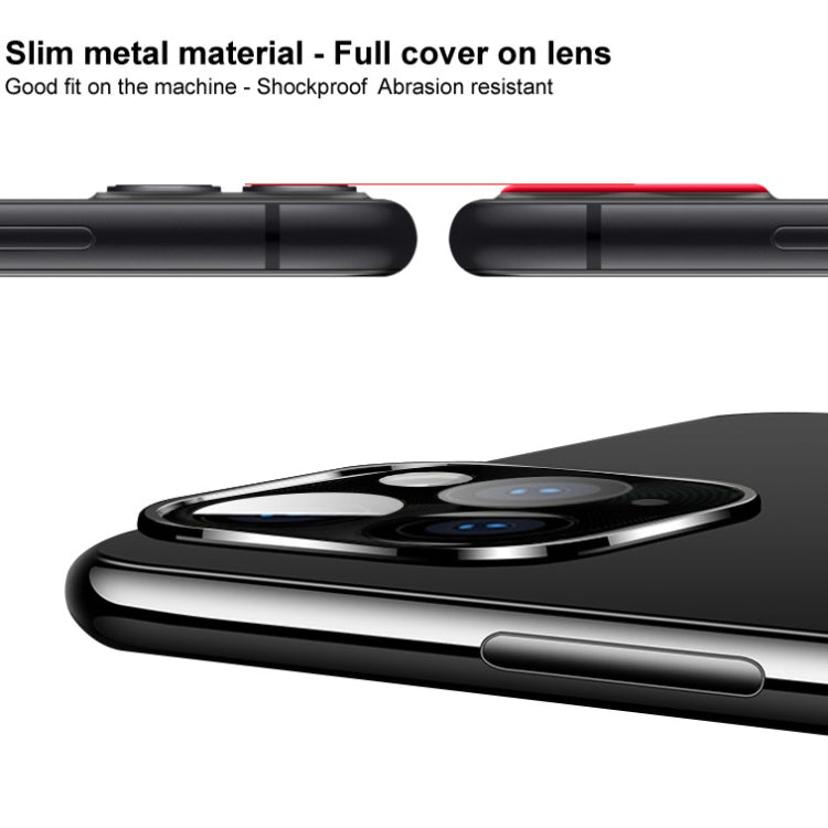 For iPhone 11 Pro / 11 Pro Max IMAK Full Coverage Metal Rear Camera Lens Protection Ring Cover with High Transparency Lens Film
