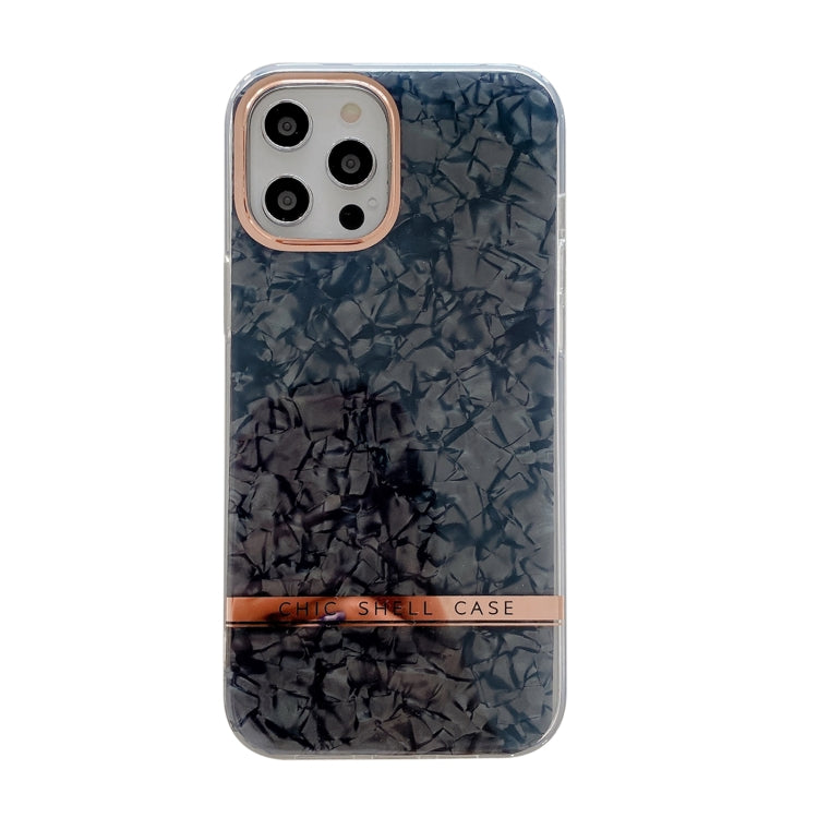 For iPhone 13 mini Shell Texture Electroplating IMD TPU Shockproof Case