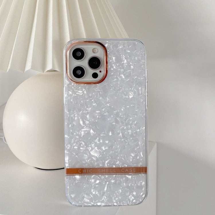 For iPhone 13 mini Shell Texture Electroplating IMD TPU Shockproof Case