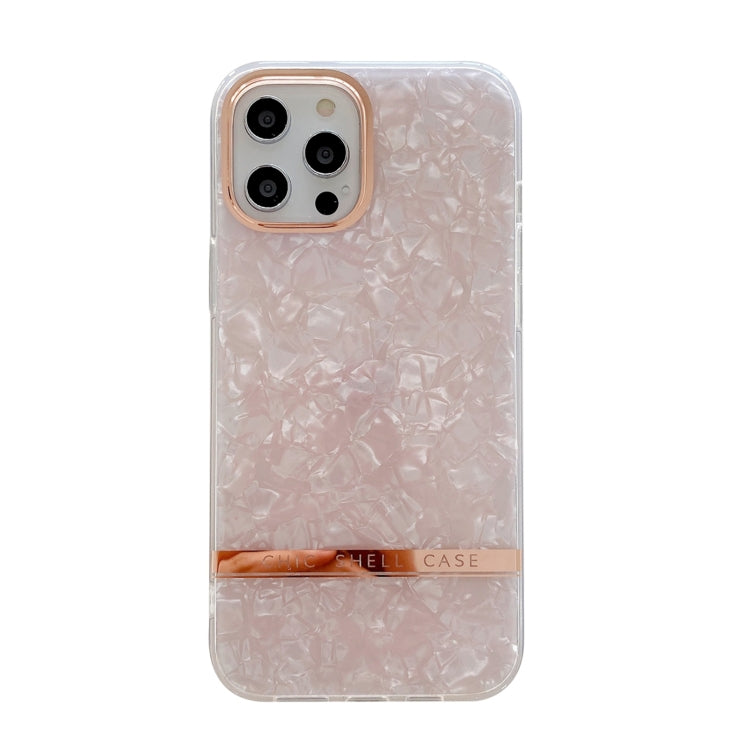 For iPhone 13 Shell Texture Electroplating IMD TPU Shockproof Case