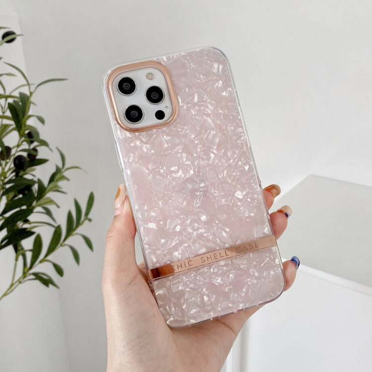 For iPhone 13 Shell Texture Electroplating IMD TPU Shockproof Case