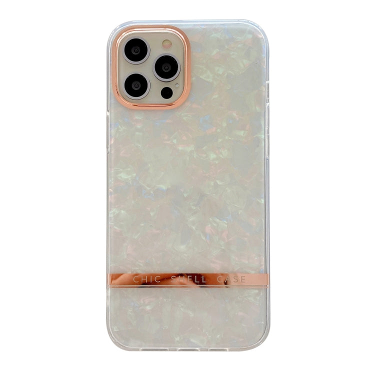 For iPhone 13 Pro Max Shell Texture Electroplating IMD TPU Shockproof Case