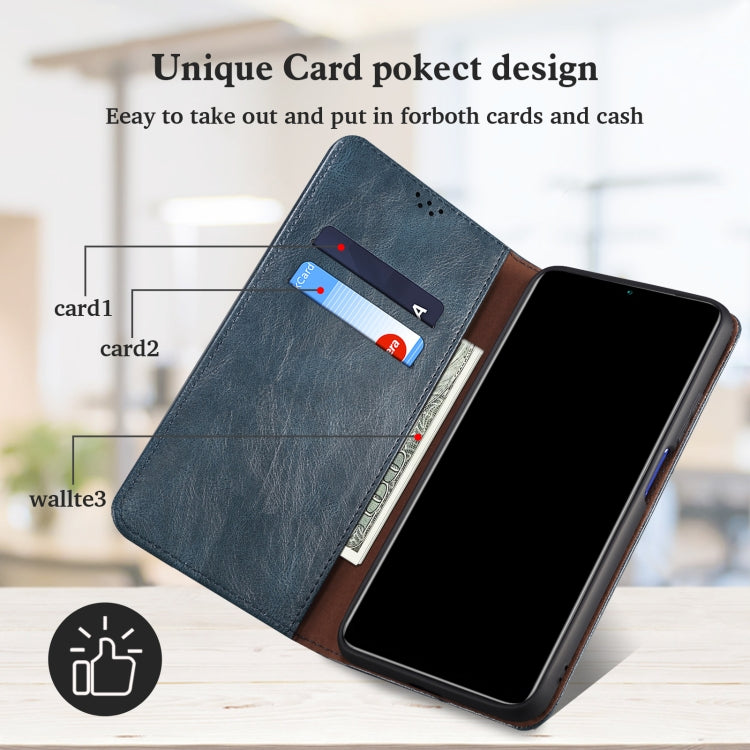 For Xiaomi 11T Pro Simple Wax Crazy Horse Texture Horizontal Flip Leather Case with Card Slots & Holder & Wallet