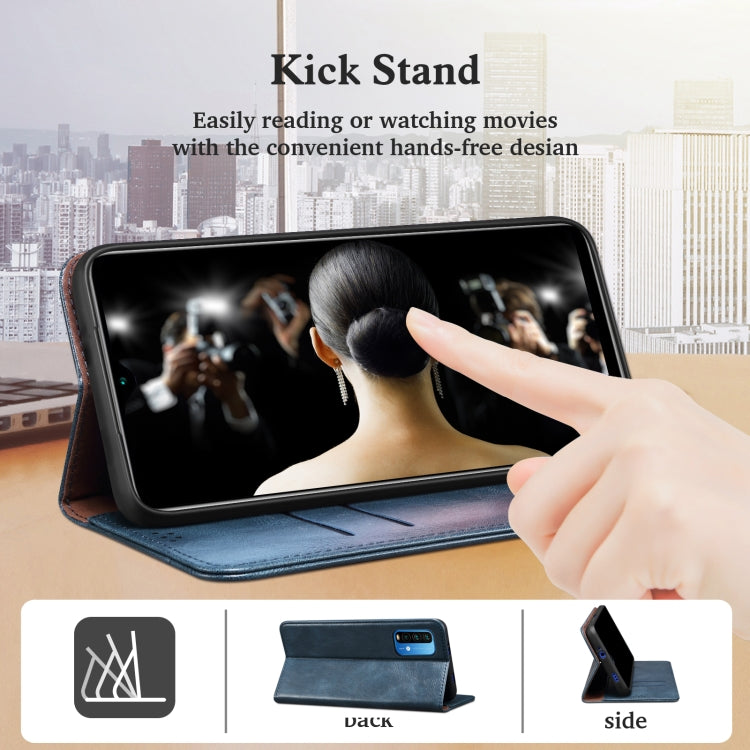 For Xiaomi 11T Pro Simple Wax Crazy Horse Texture Horizontal Flip Leather Case with Card Slots & Holder & Wallet