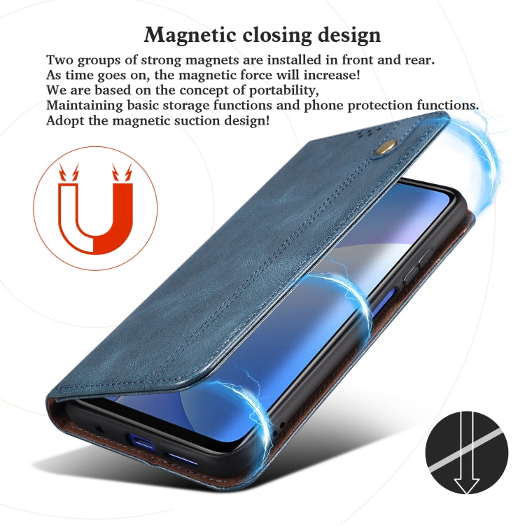 For Xiaomi 11T Pro Simple Wax Crazy Horse Texture Horizontal Flip Leather Case with Card Slots & Holder & Wallet