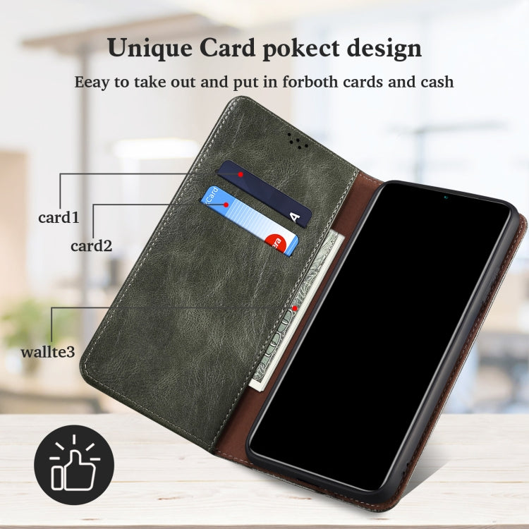 For Xiaomi 11T Pro Simple Wax Crazy Horse Texture Horizontal Flip Leather Case with Card Slots & Holder & Wallet