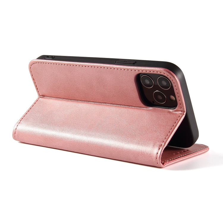 For iPhone 12 mini Calf Texture Magnetic Horizontal Flip Leather Case with Holder & Card Slots & Wallet