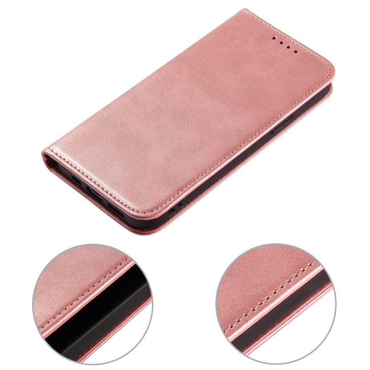 For iPhone 12 mini Calf Texture Magnetic Horizontal Flip Leather Case with Holder & Card Slots & Wallet