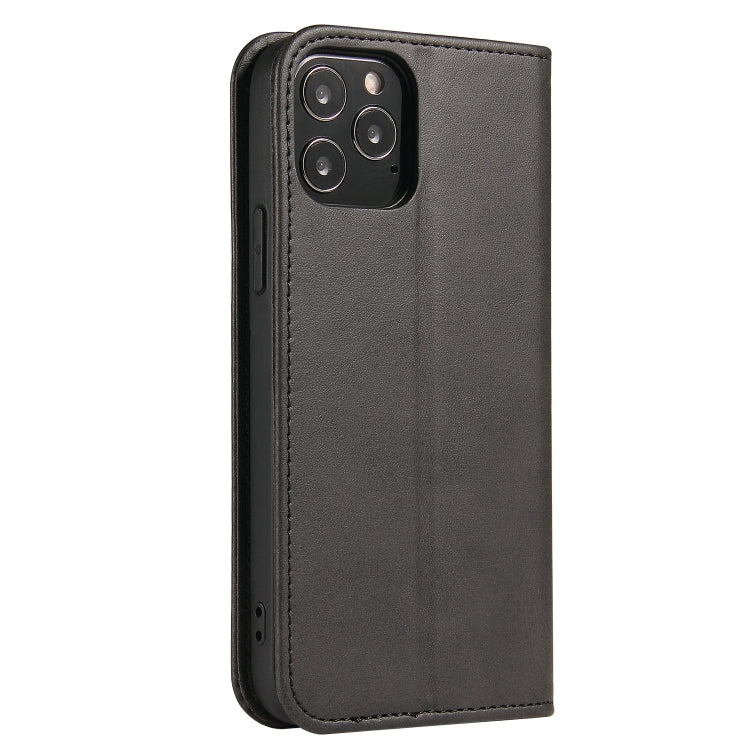 For iPhone 12 mini Calf Texture Magnetic Horizontal Flip Leather Case with Holder & Card Slots & Wallet