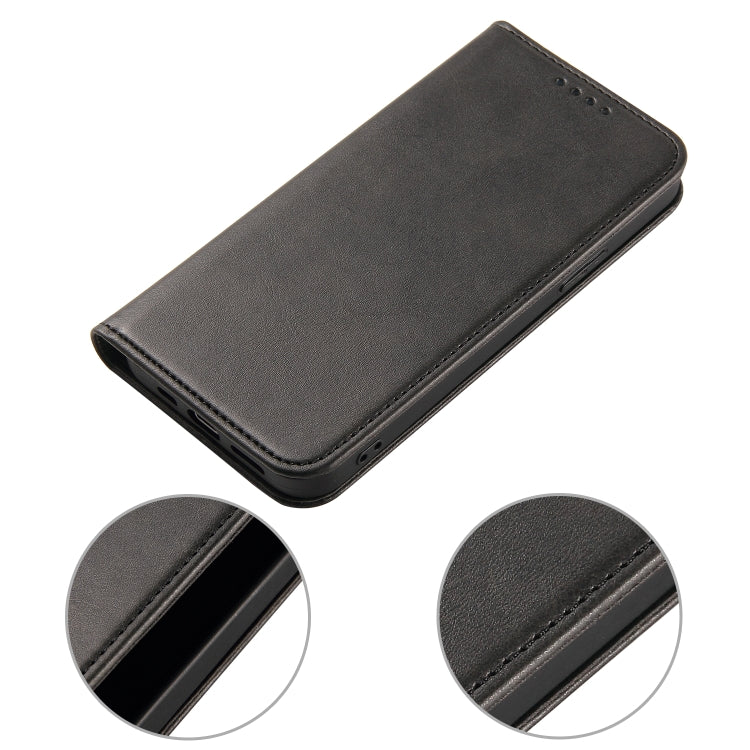 For iPhone 12 mini Calf Texture Magnetic Horizontal Flip Leather Case with Holder & Card Slots & Wallet