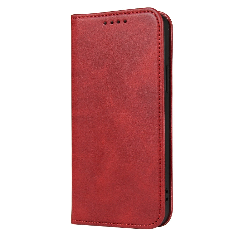 For iPhone 12 mini Calf Texture Magnetic Horizontal Flip Leather Case with Holder & Card Slots & Wallet