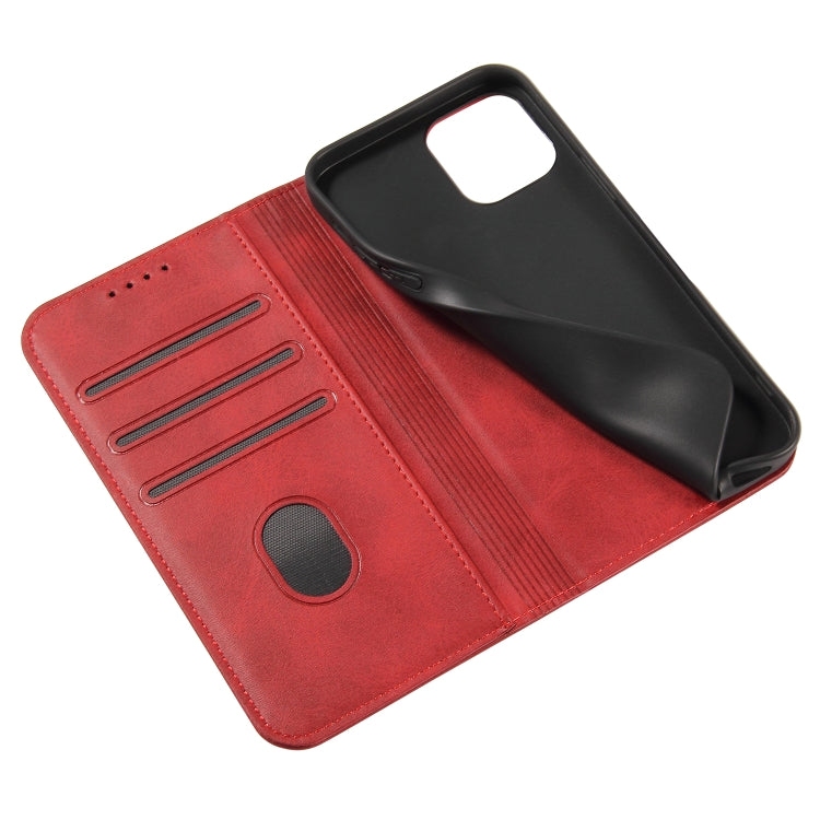 For iPhone 12 mini Calf Texture Magnetic Horizontal Flip Leather Case with Holder & Card Slots & Wallet