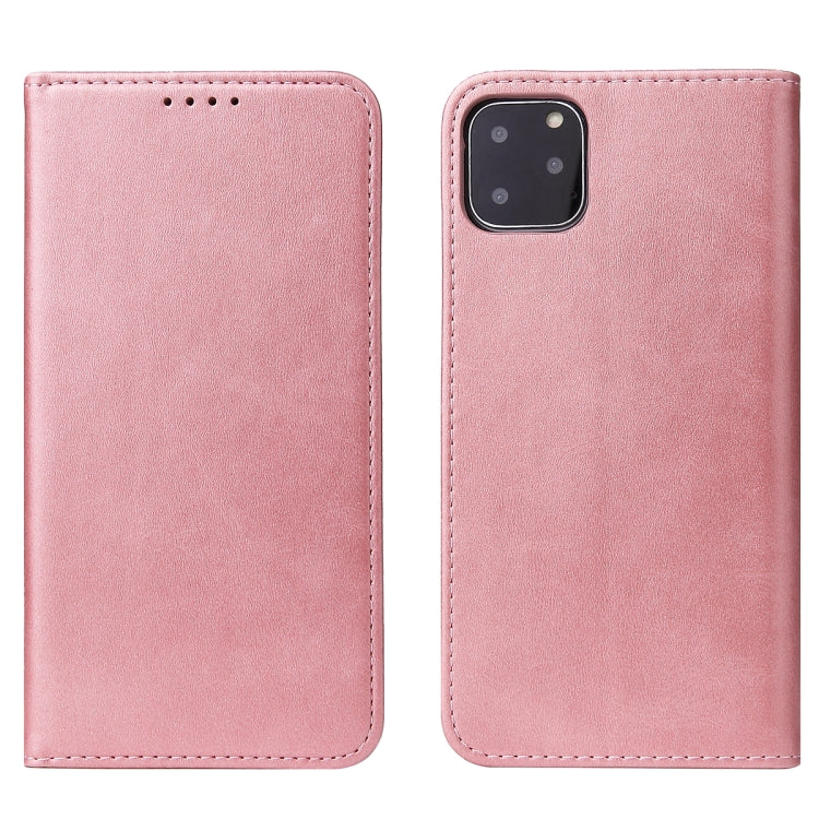 For iPhone 11 Pro Calf Texture Magnetic Horizontal Flip Leather Case with Holder & Card Slots & Wallet