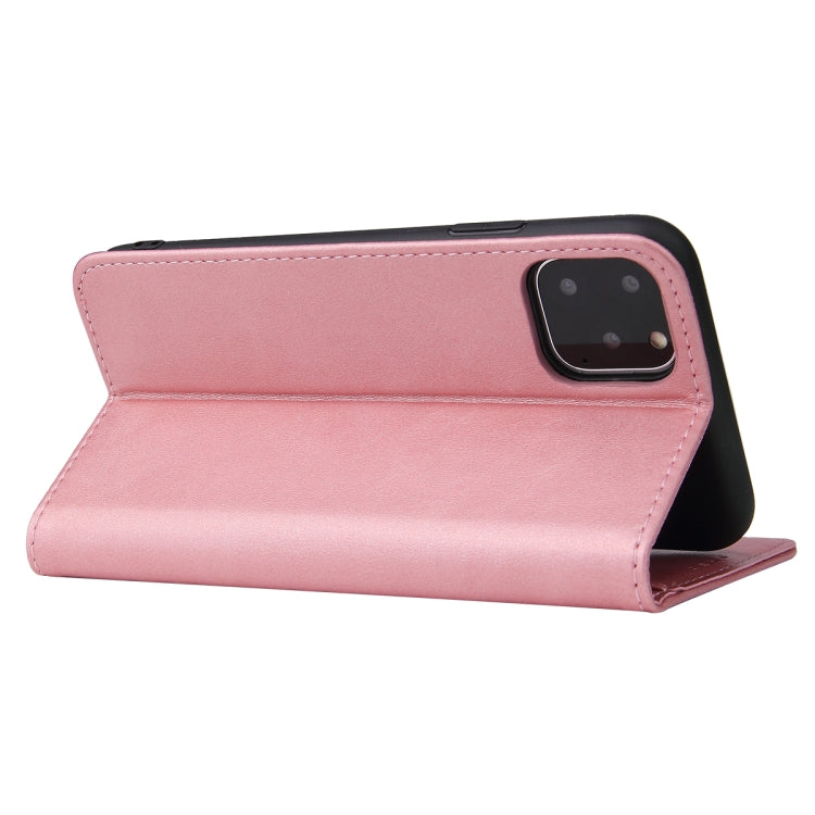 For iPhone 11 Pro Calf Texture Magnetic Horizontal Flip Leather Case with Holder & Card Slots & Wallet