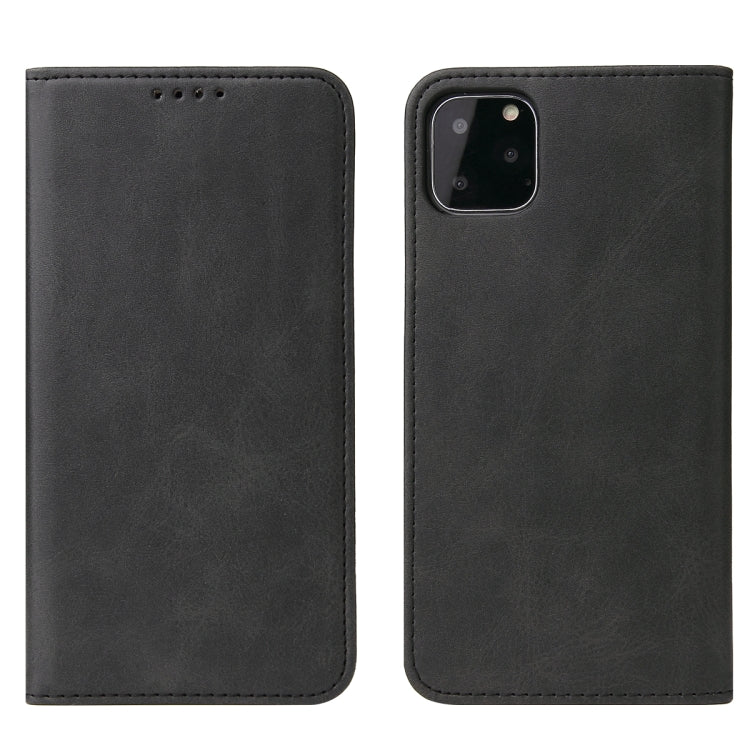 For iPhone 11 Pro Calf Texture Magnetic Horizontal Flip Leather Case with Holder & Card Slots & Wallet
