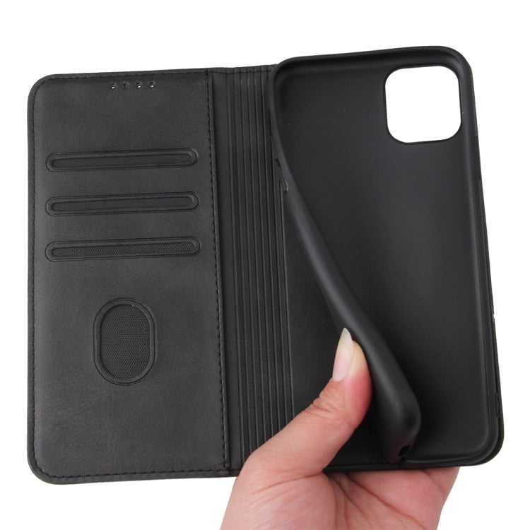 For iPhone 11 Pro Calf Texture Magnetic Horizontal Flip Leather Case with Holder & Card Slots & Wallet