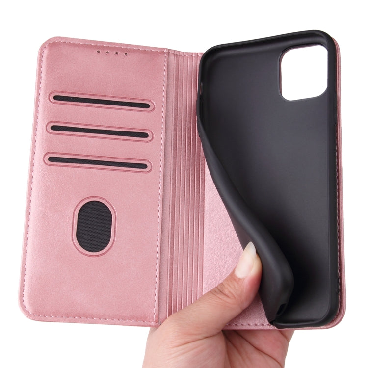 For iPhone 11 Pro Max Calf Texture Magnetic Horizontal Flip Leather Case with Holder & Card Slots & Wallet