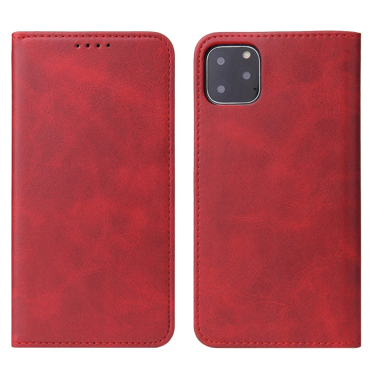 For iPhone 11 Pro Max Calf Texture Magnetic Horizontal Flip Leather Case with Holder & Card Slots & Wallet