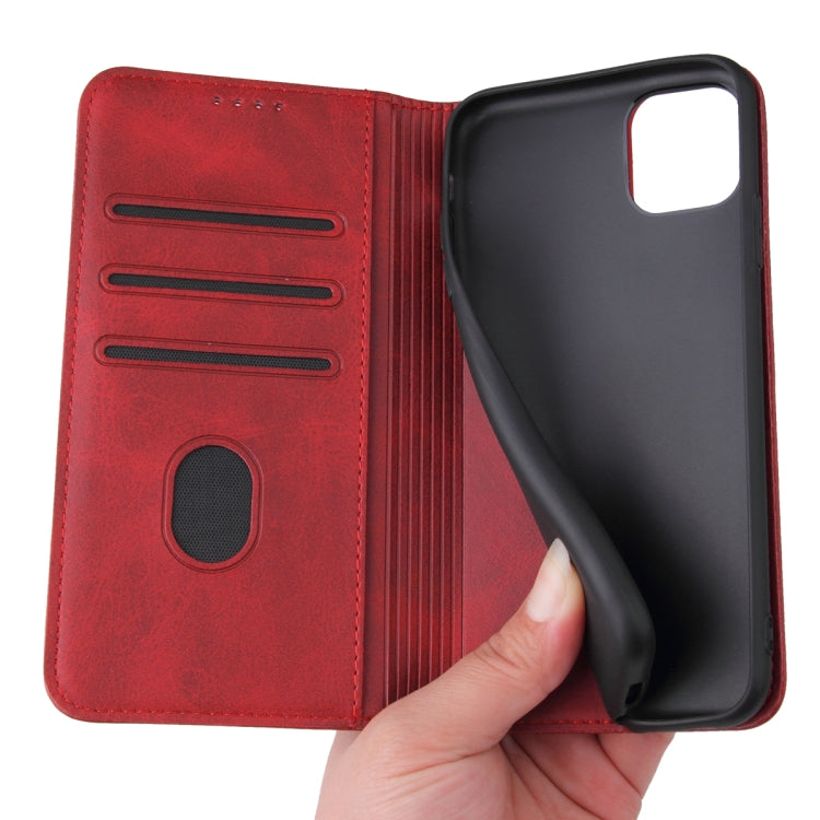 For iPhone 11 Pro Max Calf Texture Magnetic Horizontal Flip Leather Case with Holder & Card Slots & Wallet
