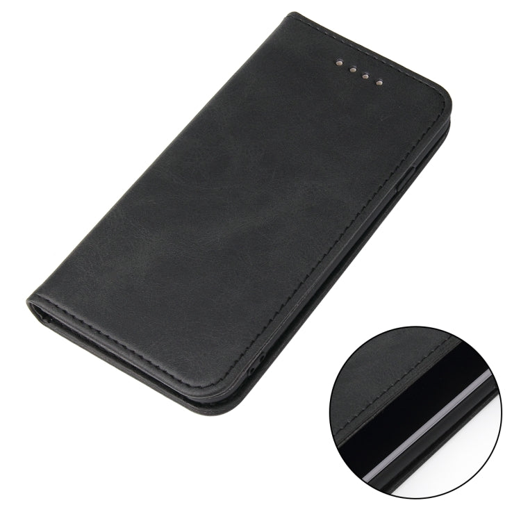 For iPhone SE 2022 / SE 2020 / 8 / 7 Calf Texture Magnetic Horizontal Flip Leather Case with Holder & Card Slots & Wallet
