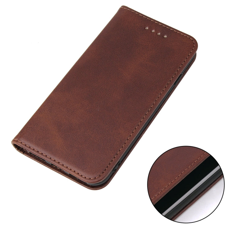 For iPhone SE 2022 / SE 2020 / 8 / 7 Calf Texture Magnetic Horizontal Flip Leather Case with Holder & Card Slots & Wallet
