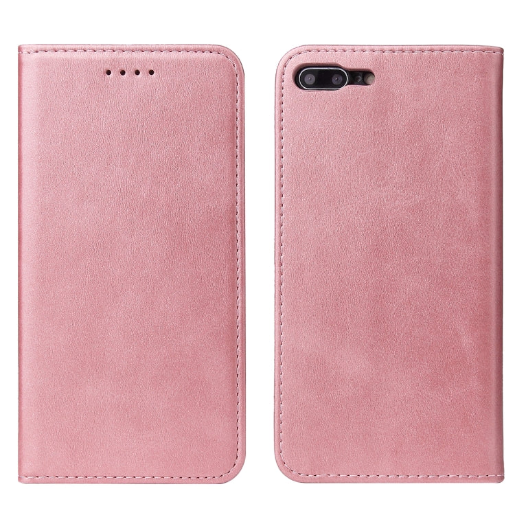 Calf Texture Magnetic Horizontal Flip Leather Case with Holder & Card Slots & Wallet For iPhone 8 Plus / 7 Plus