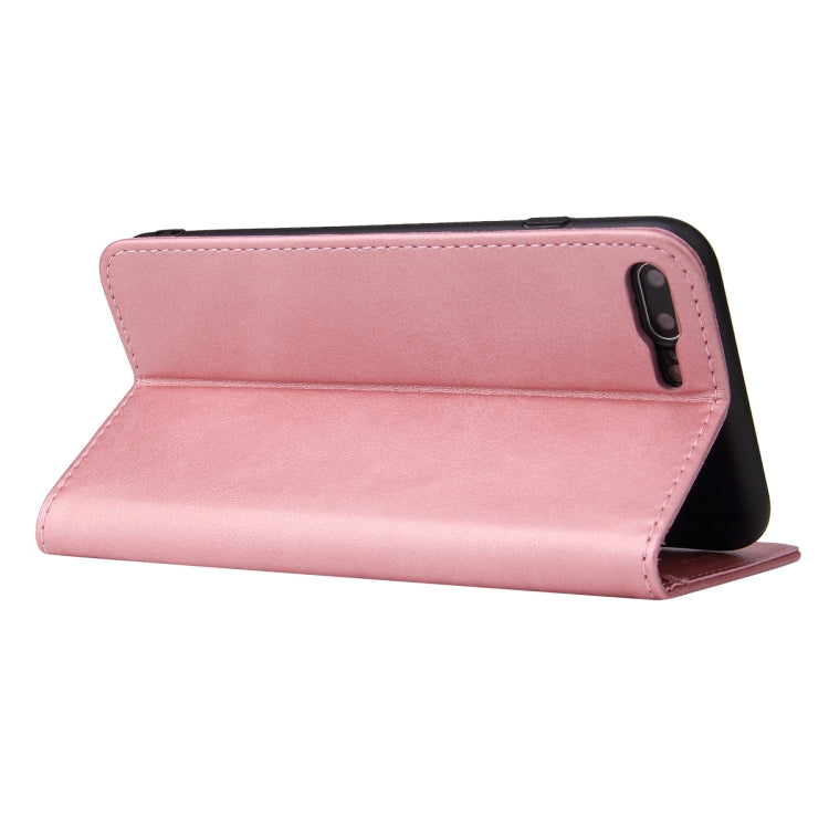Calf Texture Magnetic Horizontal Flip Leather Case with Holder & Card Slots & Wallet For iPhone 8 Plus / 7 Plus