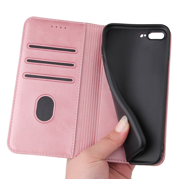 Calf Texture Magnetic Horizontal Flip Leather Case with Holder & Card Slots & Wallet For iPhone 8 Plus / 7 Plus