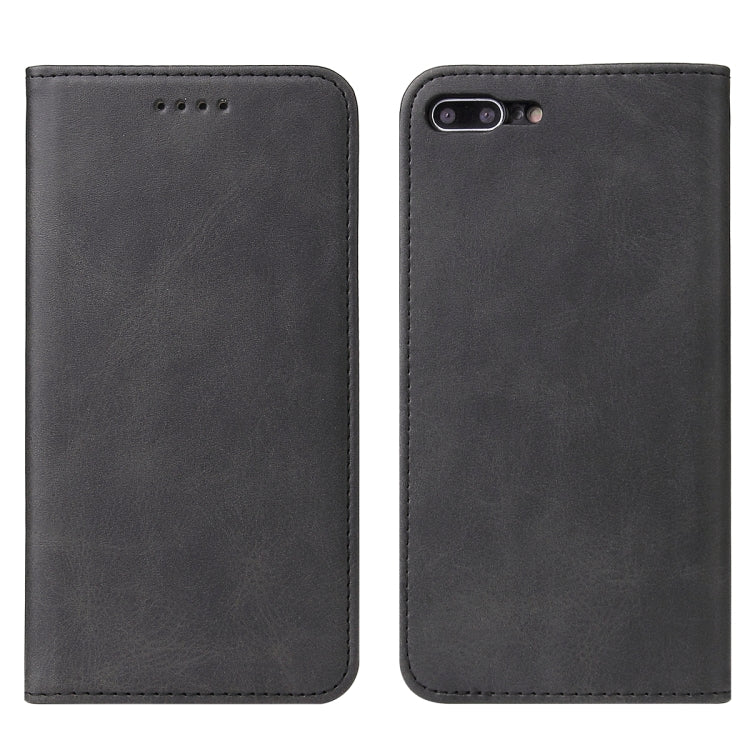 Calf Texture Magnetic Horizontal Flip Leather Case with Holder & Card Slots & Wallet For iPhone 8 Plus / 7 Plus