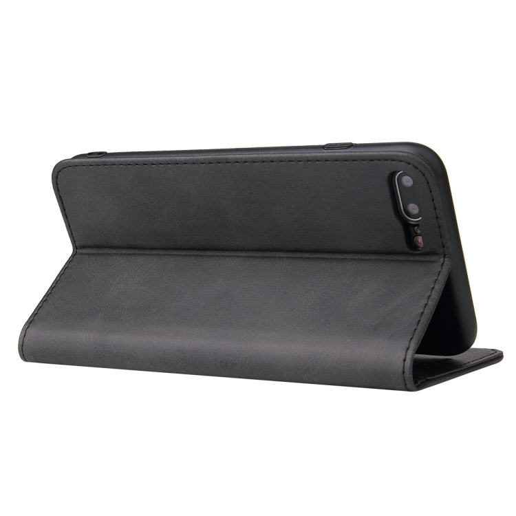 Calf Texture Magnetic Horizontal Flip Leather Case with Holder & Card Slots & Wallet For iPhone 8 Plus / 7 Plus