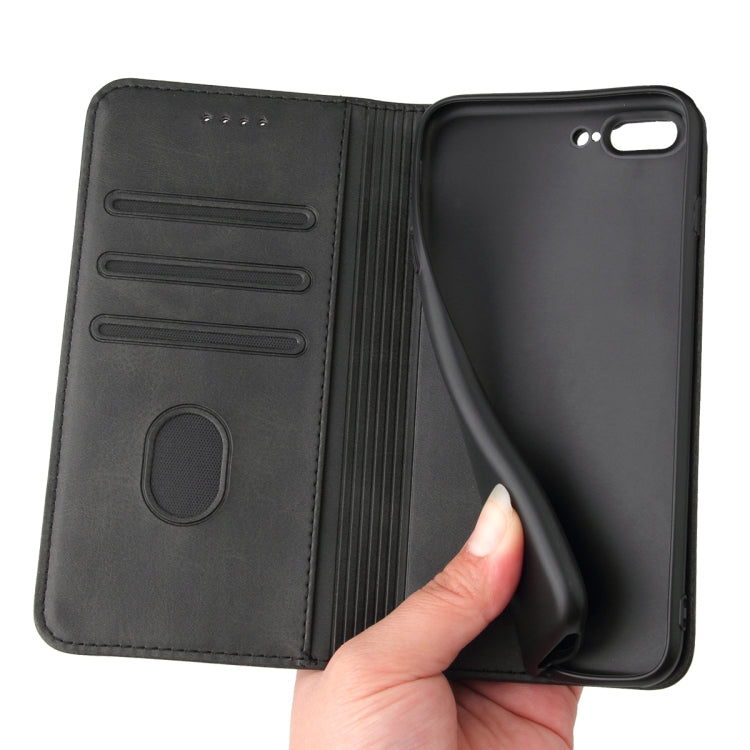Calf Texture Magnetic Horizontal Flip Leather Case with Holder & Card Slots & Wallet For iPhone 8 Plus / 7 Plus