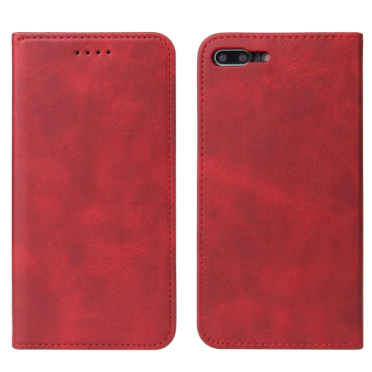 Calf Texture Magnetic Horizontal Flip Leather Case with Holder & Card Slots & Wallet For iPhone 8 Plus / 7 Plus