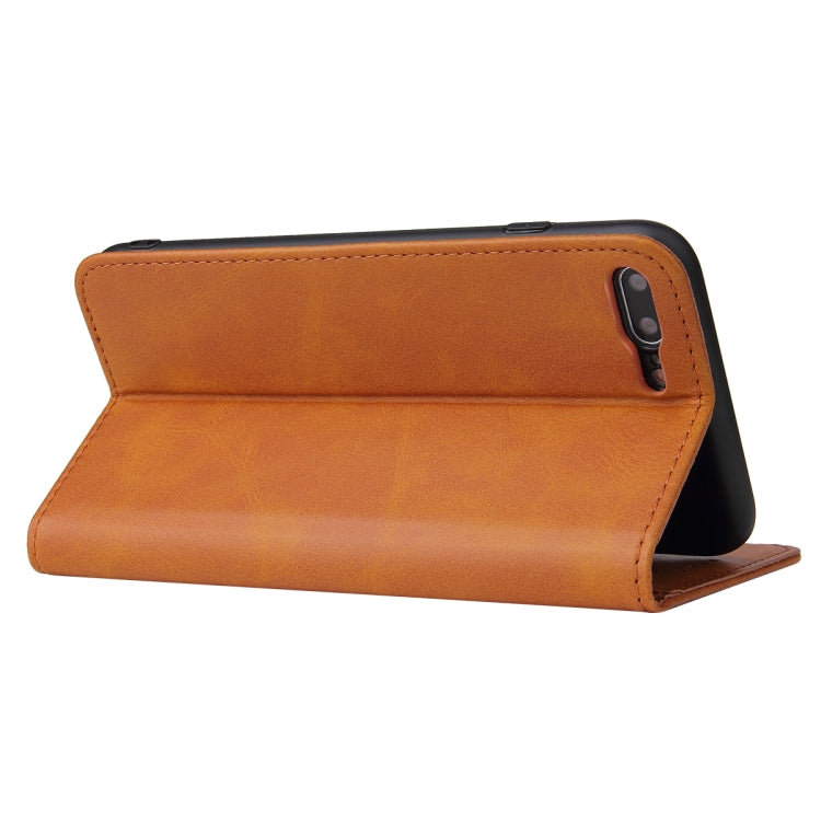 Calf Texture Magnetic Horizontal Flip Leather Case with Holder & Card Slots & Wallet For iPhone 8 Plus / 7 Plus